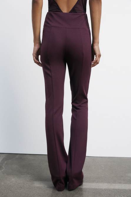 パンツ PATRIZIA PEPE PANTS WITH FLY ZIP Stretch pants with Fly zipper | Purple | Patrizia Pepe