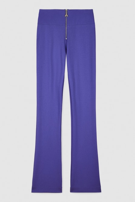 Stretch pants with Fly zipper, Purple, Patrizia Pepe
