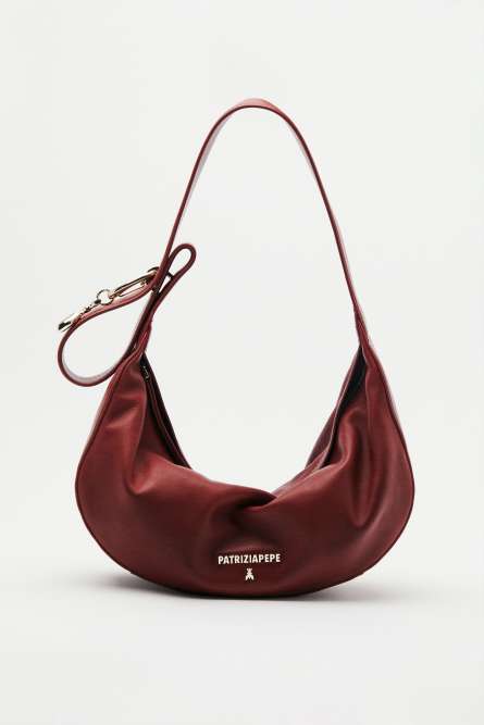 ☆MUCENT☆ New Moon Shoulder Bag Unisex 2 Colors Half-moon Bag For Women Double Zipper Fashion Solid Color