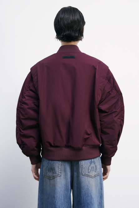 Bomber con maniche over, Bordeaux, Patrizia Pepe