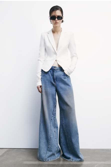 1-button jacket, White, Patrizia Pepe