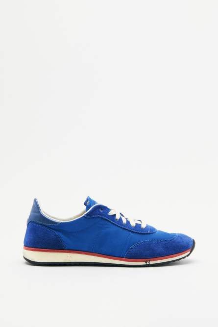 Running SKIN Sneakers &quot;Born in &apos;93&quot; in nylon, Blue, Patrizia Pepe