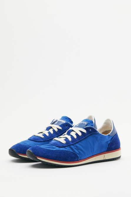 Running SKIN Sneakers &quot;Born in &apos;93&quot; in nylon, Blue, Patrizia Pepe
