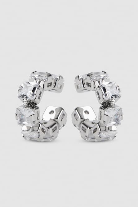 Diamond Cut earcuffs, Silver, Patrizia Pepe