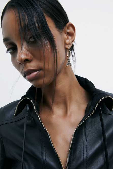 Double Chain earrings, Gold, Patrizia Pepe