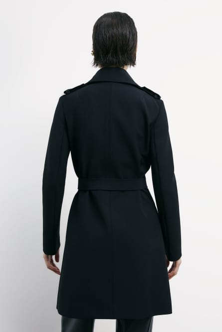 PATRIZIA PEPE ロングコート Black 2 button jacket | Patrizia Pepe
