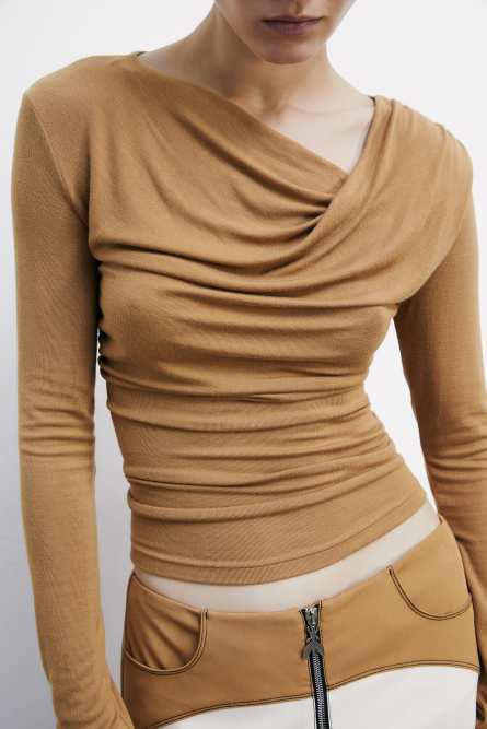 トップス beeden DRAPE ASYMMETRY BARE TOP トップス beeden DRAPE ASYMMETRY BARE TOP トップス beeden