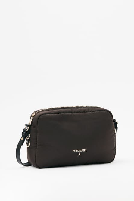 Sky Pillow Duo nylon bag, Brown, Patrizia Pepe