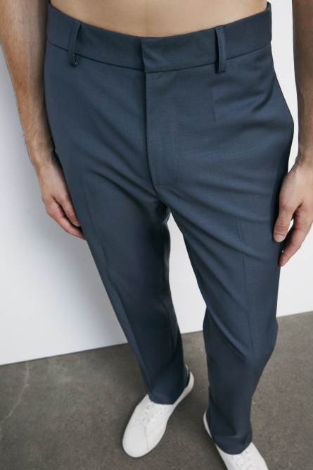 Cool wool cigarette fit pants, Grey, Patrizia Pepe