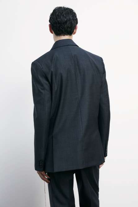 Single-breasted (IM)PERFECTION jacket in cool wool, Grey, Patrizia Pepe