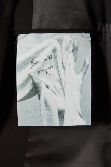 (IM)PERFECTION single-breasted reversible jacket in technical fabric, Black, Patrizia Pepe