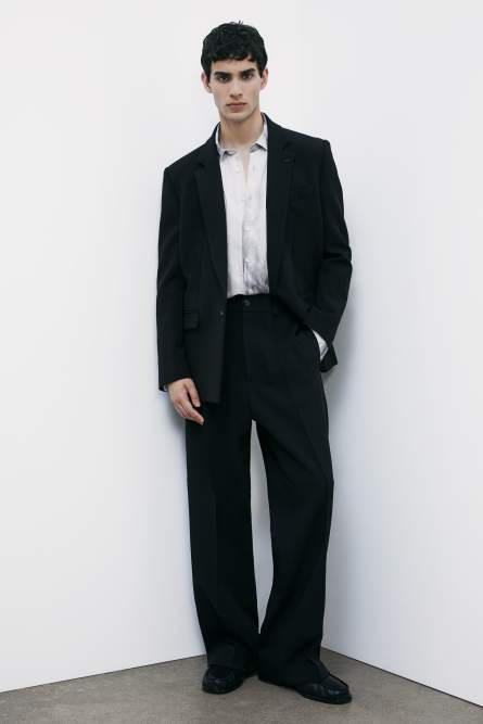 (IM)PERFECTION single-breasted reversible jacket in technical fabric, Black, Patrizia Pepe