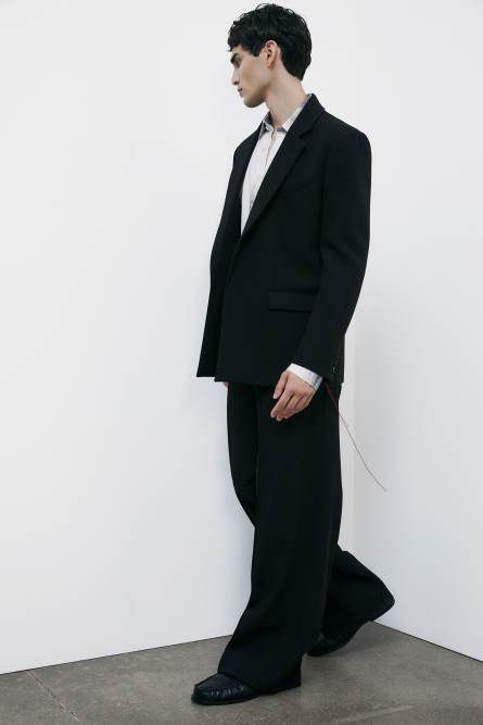 (IM)PERFECTION single-breasted reversible jacket in technical fabric, Black, Patrizia Pepe