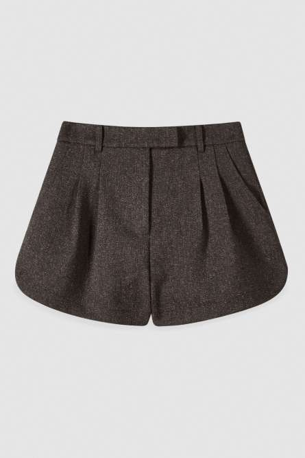 Structured balloon shorts | Brown | Patrizia Pepe