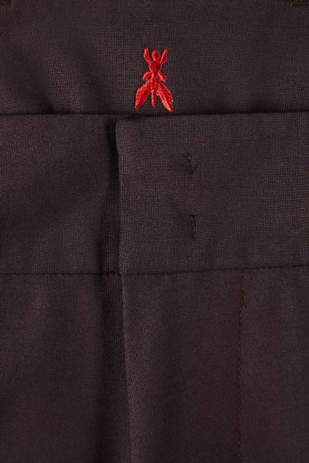 (IM)PERFECTION slim fit pants in cool wool, Brown, Patrizia Pepe