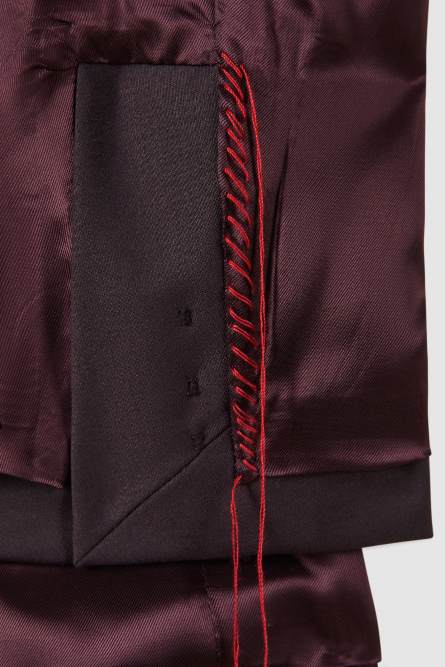 (IM)PERFECTION double-breasted reversible jacket in cool wool, Brown, Patrizia Pepe