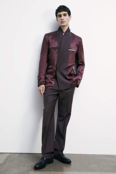 (IM)PERFECTION double-breasted reversible jacket in cool wool, Brown, Patrizia Pepe