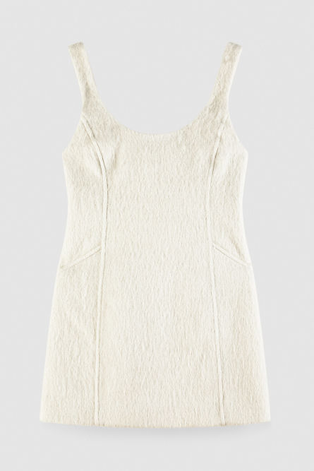 Мини-платье из мягкой смесовой шерсти, Белый, Patrizia Pepe