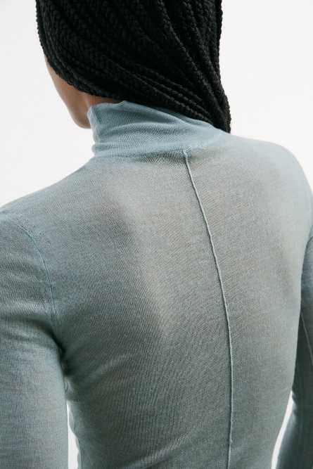 Lightweight wool turtleneck, Green, Patrizia Pepe