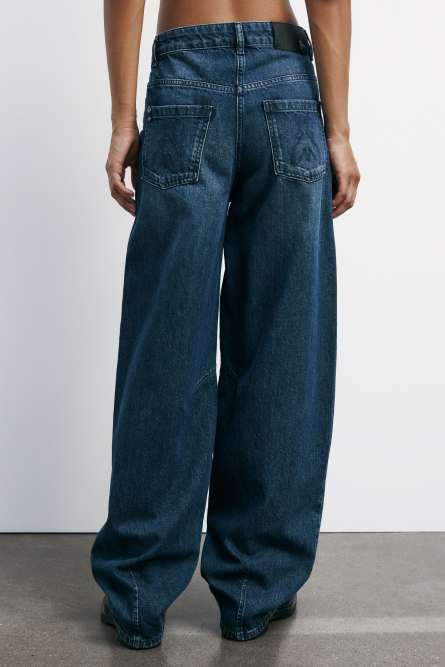 Baggy jeans with corset, Blue, Patrizia Pepe