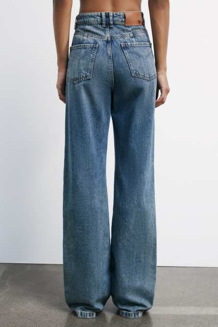 High-waisted straight jeans | Light Blue | Patrizia Pepe