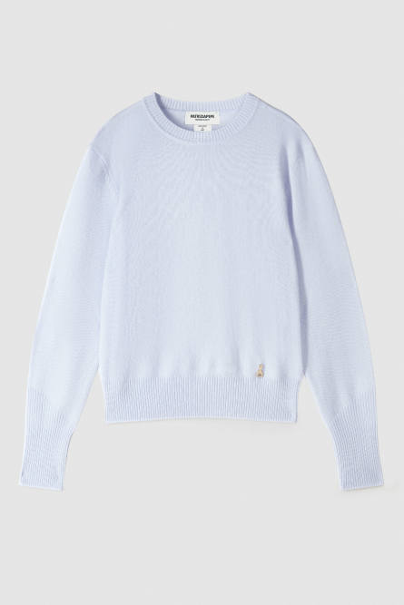 Crew neck cashmere sweater, Blue, Patrizia Pepe