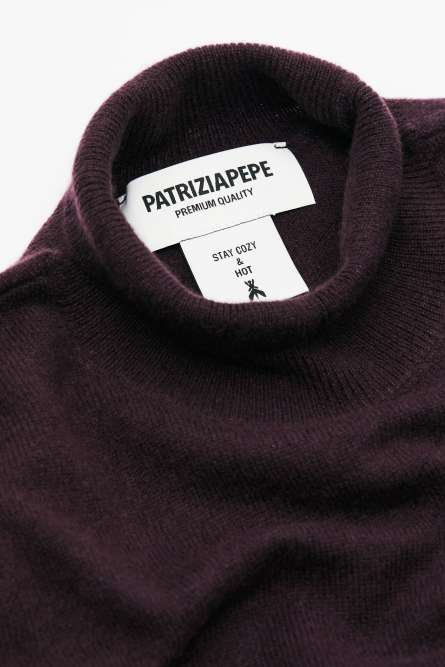 Pure cashmere sweater, Bordeaux, Patrizia Pepe