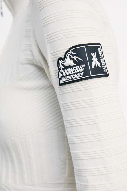 Pull à col montant Chimeric Mountains, Blanc, Patrizia Pepe