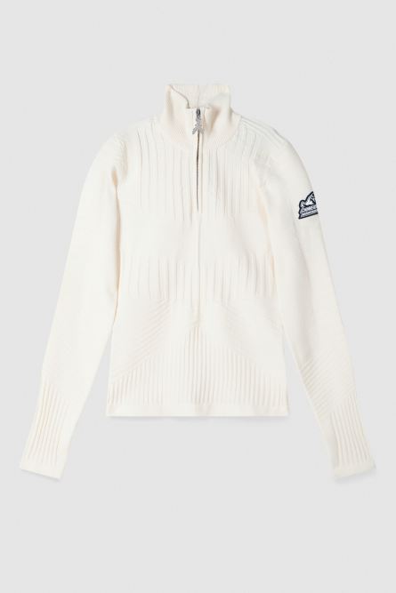 Pull à col montant Chimeric Mountains, Blanc, Patrizia Pepe