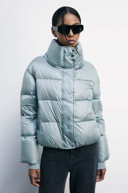 Short hooded down jacket, Green, Patrizia Pepe