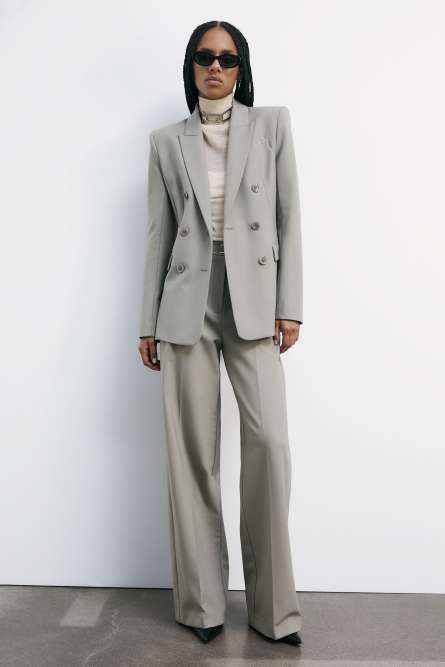 &quot;ESSENTIAL&quot; palazzo pants, Beige, Patrizia Pepe