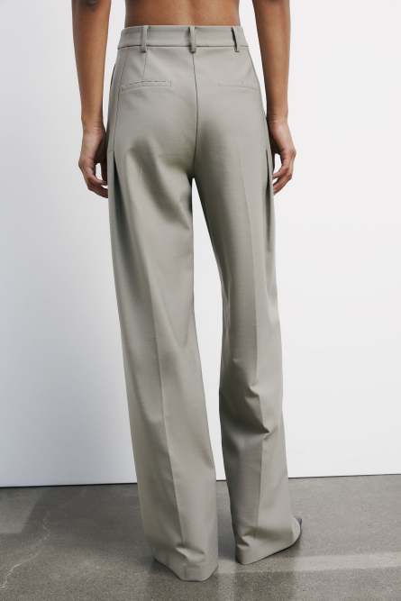 &quot;ESSENTIAL&quot; palazzo pants, Beige, Patrizia Pepe