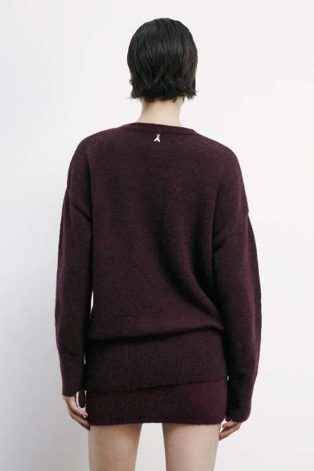 Soft turtleneck sweater, Bordeaux, Patrizia Pepe