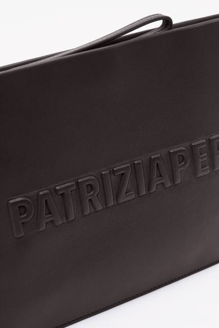 (IM)PERFECTION envelope, Brown, Patrizia Pepe