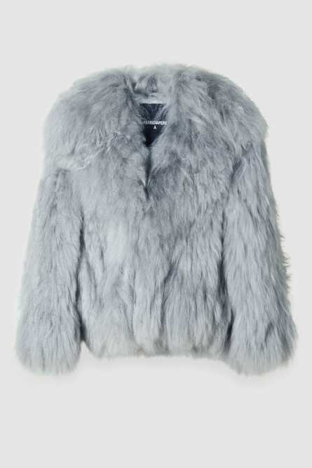 Short fur jacket, Grey, Patrizia Pepe