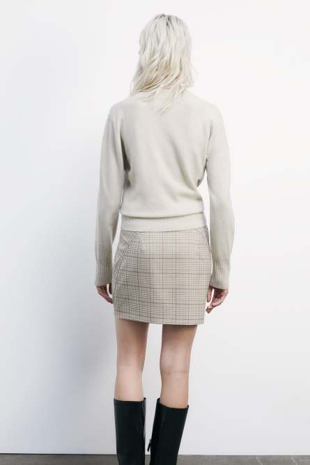 Crew neck cashmere sweater, Beige, Patrizia Pepe