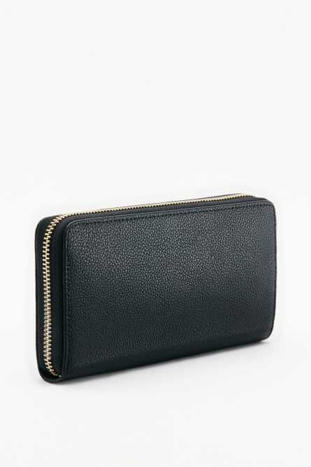 &quot;ESSENTIAL&quot; zip-around purse, Black, Patrizia Pepe