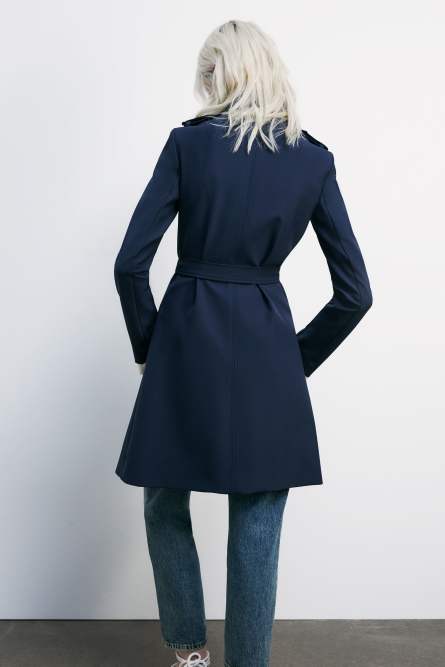 Trench, Blau, Patrizia Pepe
