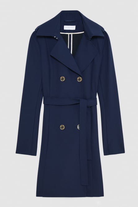 Trench, Blau, Patrizia Pepe