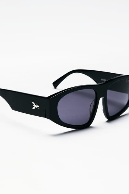 Visor Sunglasses, Black, Patrizia Pepe