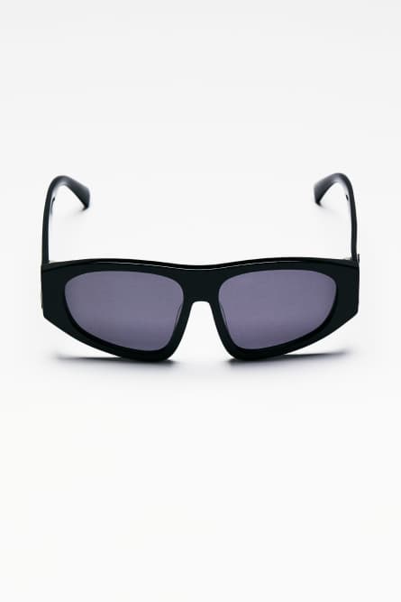 Visor Sunglasses, Black, Patrizia Pepe