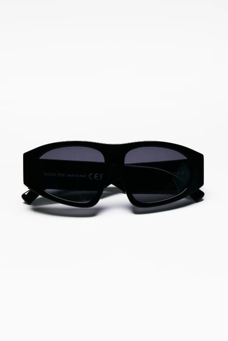 Visor Sunglasses, Black, Patrizia Pepe