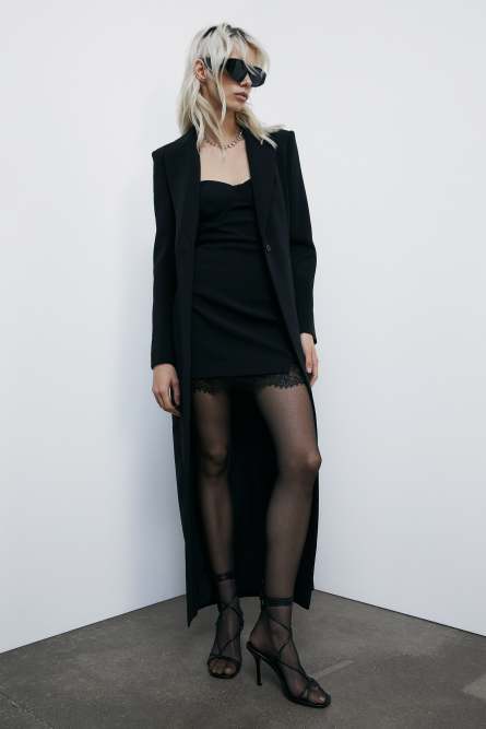 Mini crepe sheath dress, Black, Patrizia Pepe