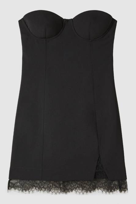 Mini crepe sheath dress, Black, Patrizia Pepe