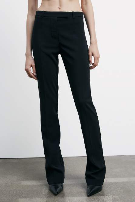 Slim crepe pants, Black, Patrizia Pepe