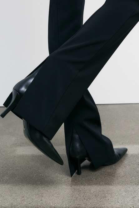 Slim crepe pants, Black, Patrizia Pepe