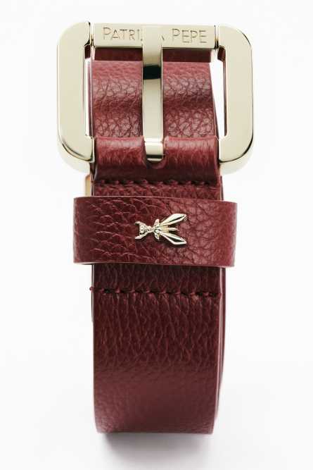 Hüftgürtel mit Rollschnalle, Braun, Patrizia Pepe