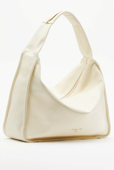 Большая сумка на плечо Contemporary Hobo из кожи, Белый, Patrizia Pepe