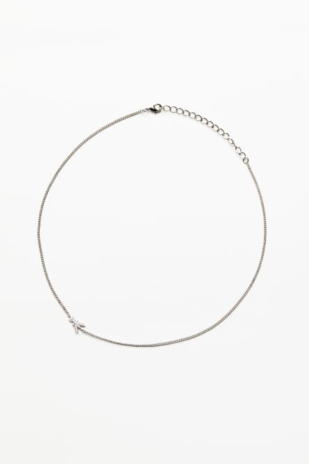 Rhinestone necklace, Silver, Patrizia Pepe