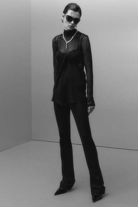 Top avec bustier et drapé, Noir, Patrizia Pepe